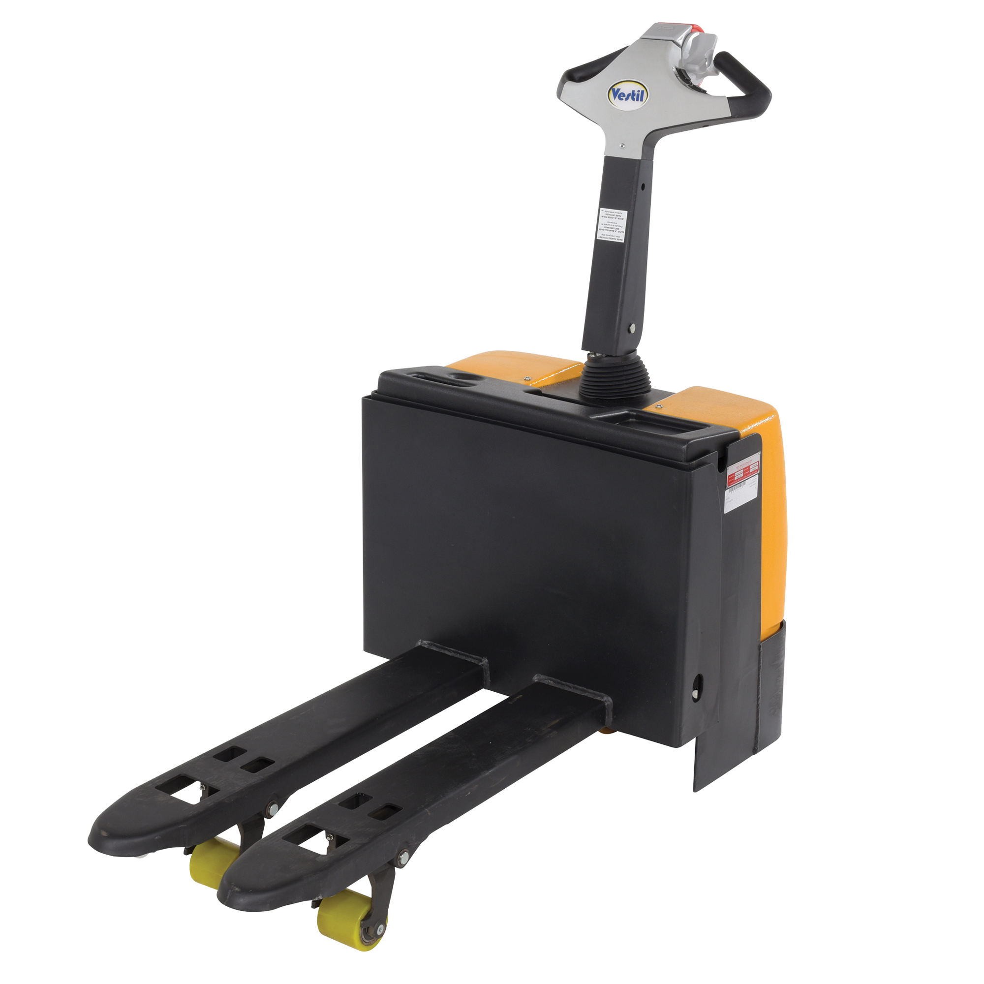 Vestil Fully Powered Electric Pallet Truck - 3300-Lb. Capacity, 40in. Fork Length, Ergonomic Handle, Model# EPT-1540-26